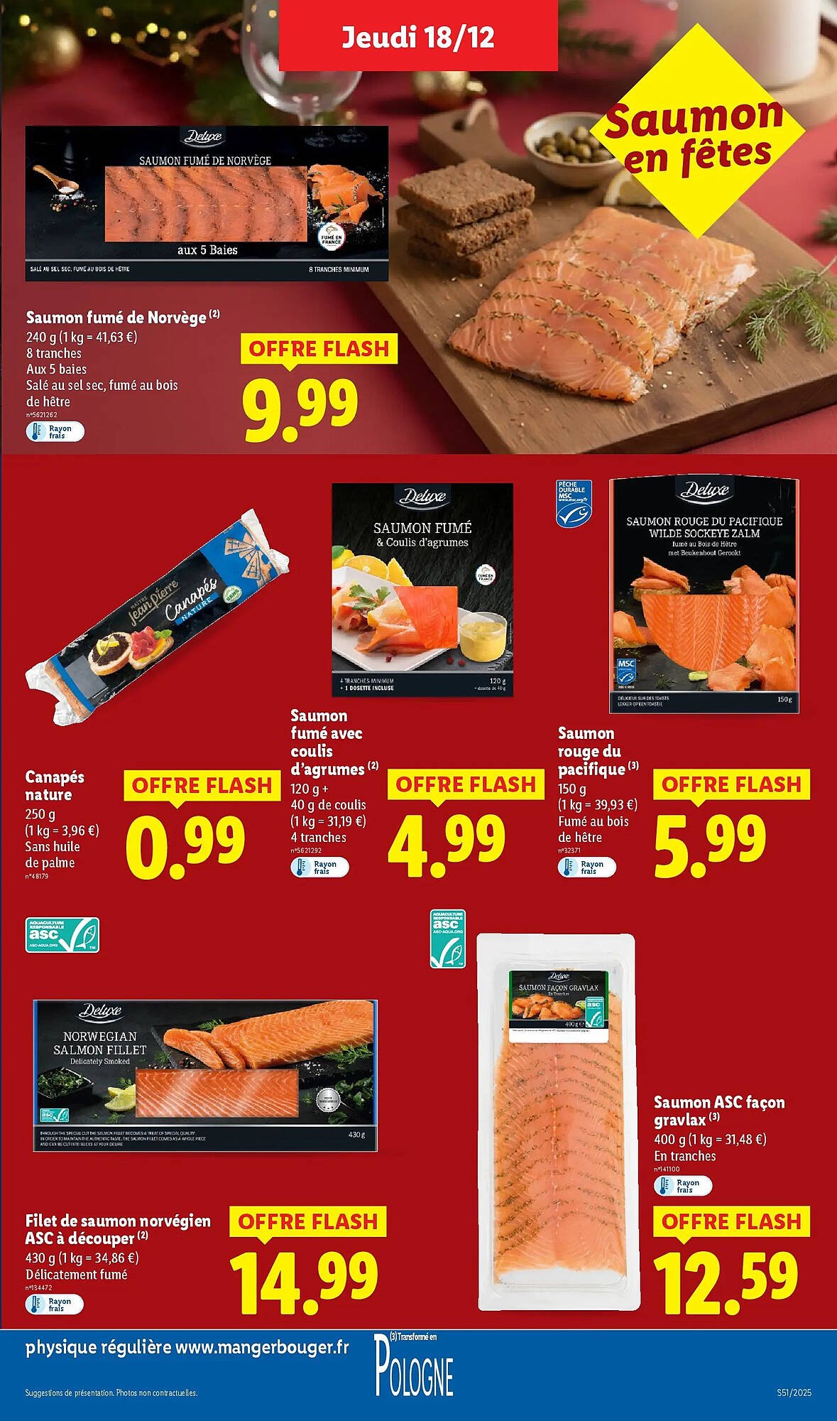 ✨ Lidl : Catalogue du 18/12 au 26/12 — Noël avec Deluxe!