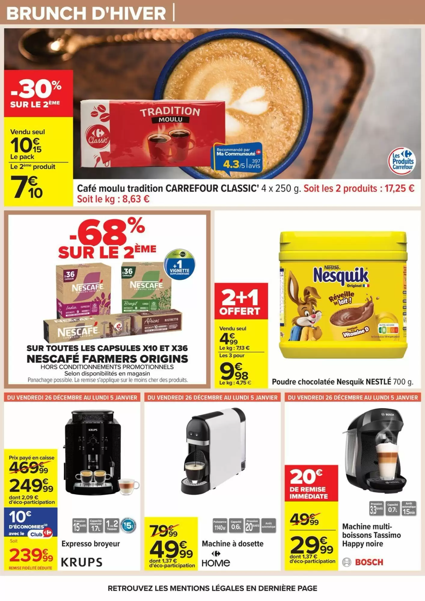 🎁 Carrefour : Catalogue du 23/12 au 05/01 — Offres fêtes