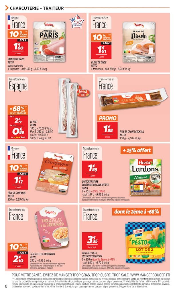 🥣Netto Prospectus: promos yaourts + 6€ dès 40€ d’achat