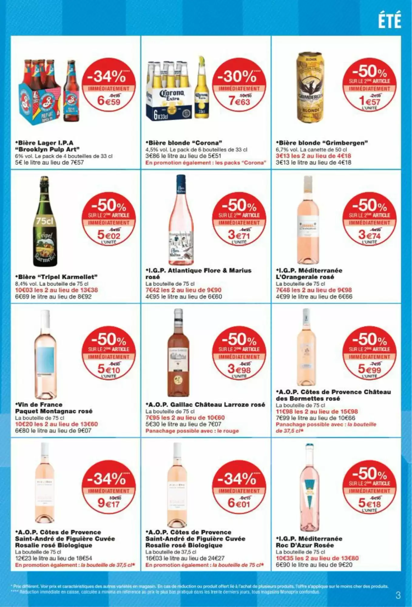 ☀️ Été gourmand & malin | -50% sur le 2ᵉ chez Monoprix