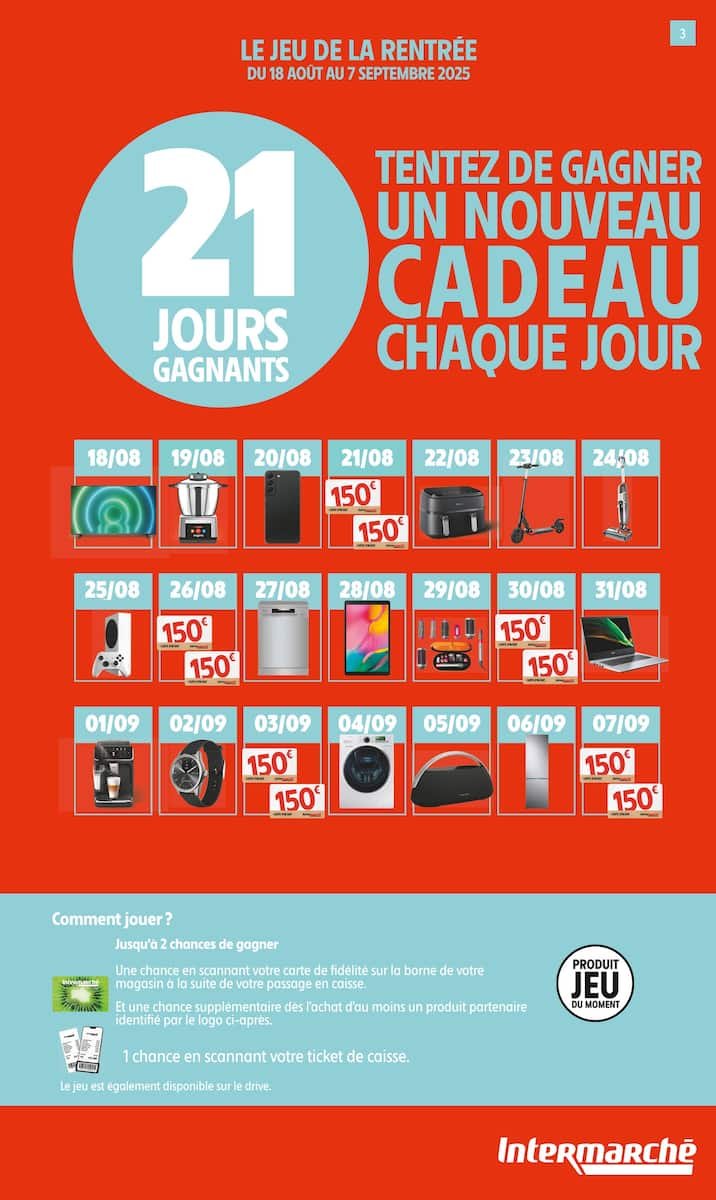 🎁 Intermarché SUPER | Jusqu’à 100€ remboursés en bons!