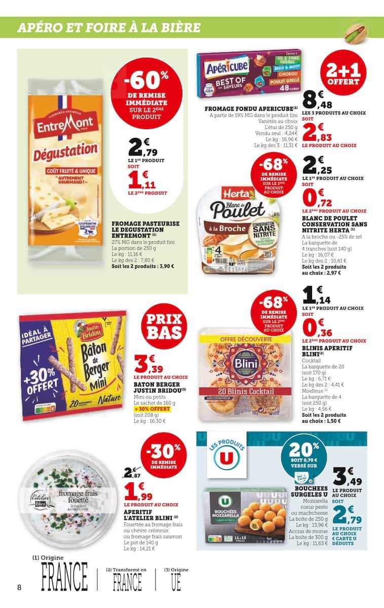 🧀 Catalogue U-Express – Blini Fouetté Échalote & Ciboulette