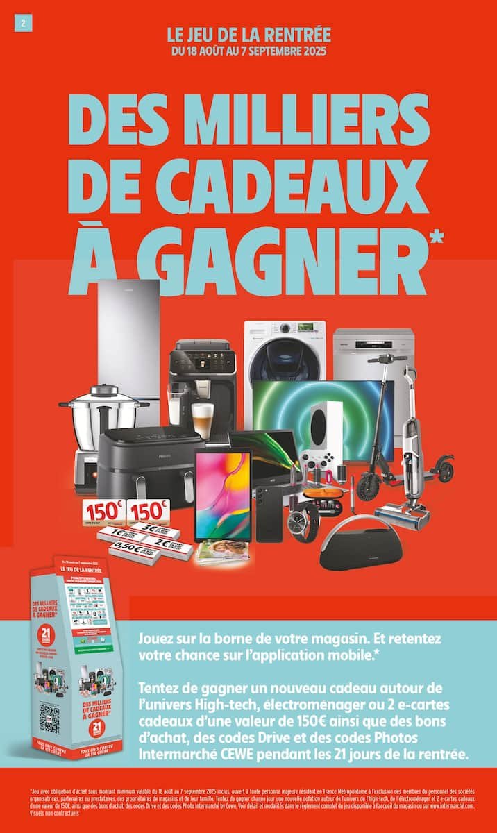 🎁 Intermarché SUPER | Jusqu’à 100€ remboursés en bons!