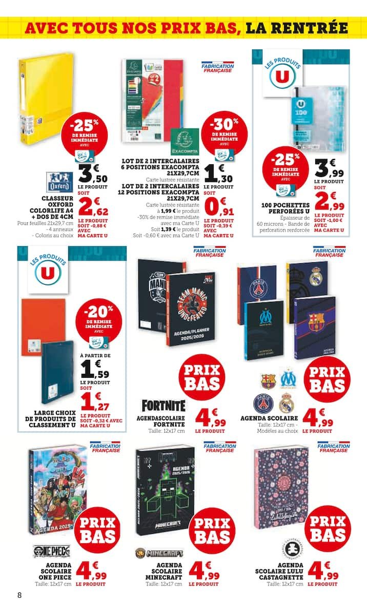 SUPER-U 🛒 Catalogue Juillet | La rentrée à prix mini 📚💸