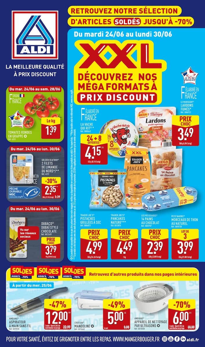🛍️ ALDI Soldes XXL | Jusqu’à -70% sur Méga Formats 💥