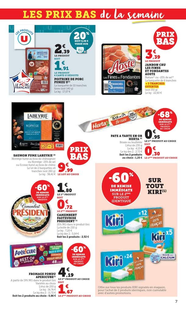 🥧U Express catalogue : offres pâtisserie & fruits – jusqu’à -68%