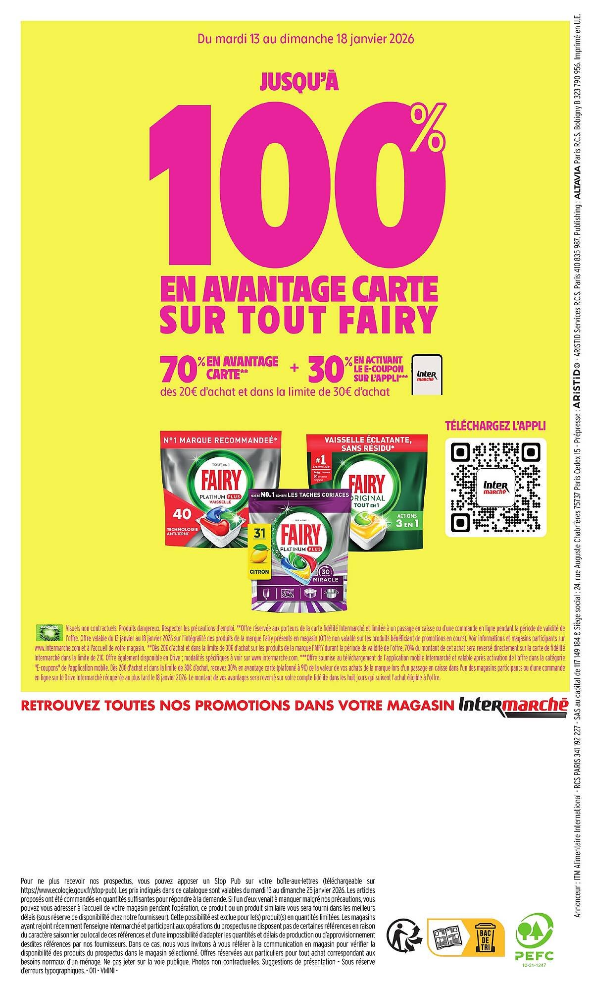 🎯Intermarché Express – 100% Remboursés (13–25 jan.)