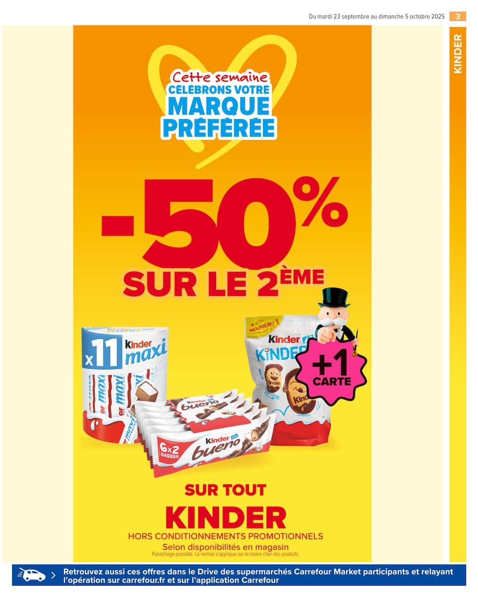 🎉Carrefour Market | Kinder, Nutella & MONOPOLY 🛍️ -50%