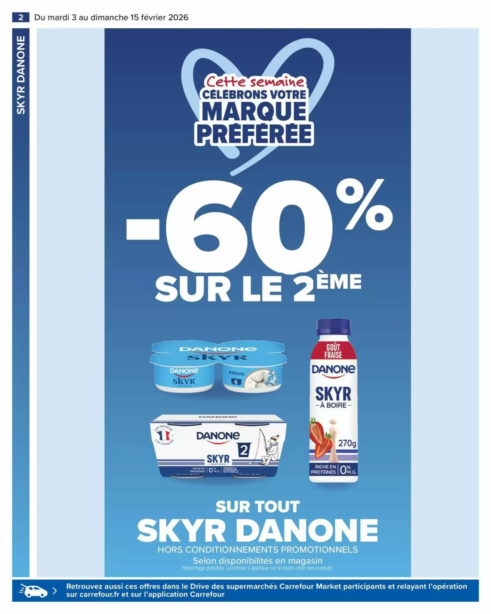 🥣Carrefour Market : -60% Skyr, -30% saumon, + bons