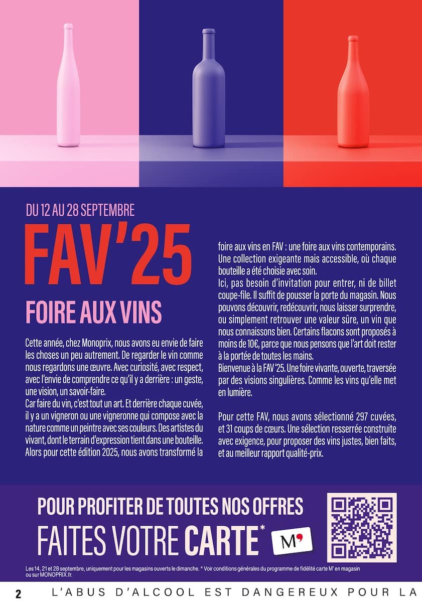 🍷Monoprix Catalogue | FAV’25 : L’Art de la Sélection Vins 🎯