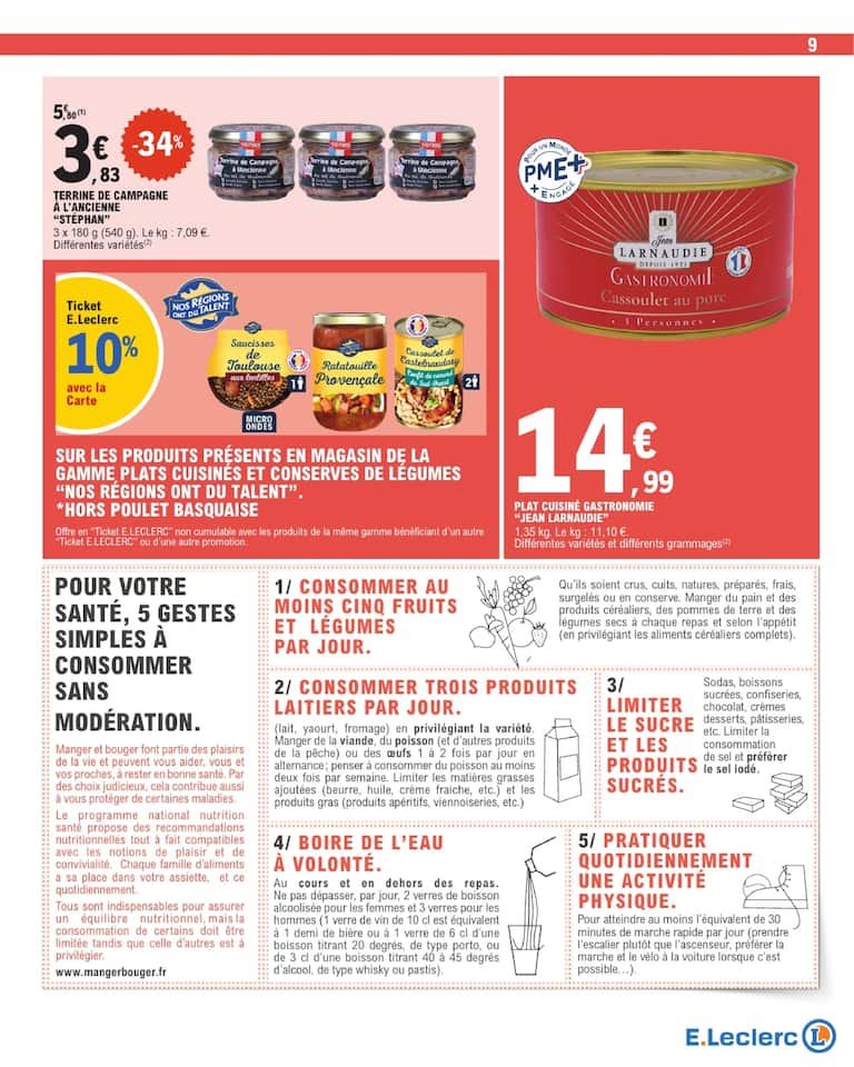 🍫E.Leclerc : bons plans cuisine – farine & pâte à tartiner