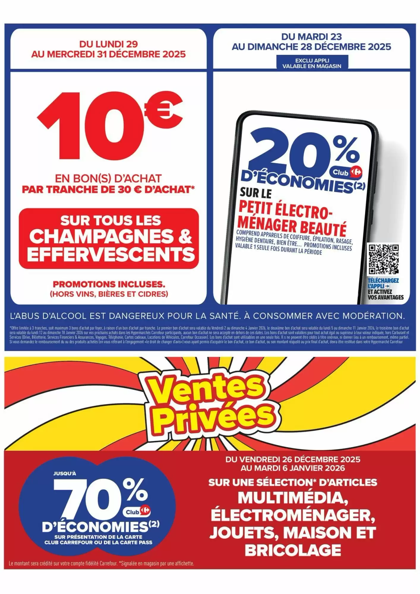 🎁 Carrefour : Catalogue du 23/12 au 05/01 — Offres fêtes