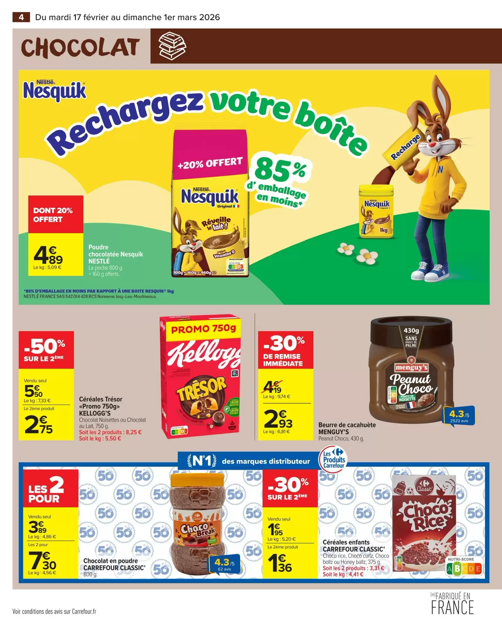 🍫Carrefour Market : promos chocolat & douceurs à prix malins