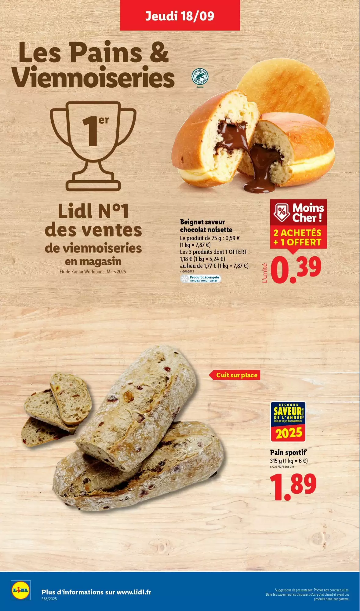 🛍️ Lidl Catalogue du 18 au 24/09 – Offres à ne pas manquer