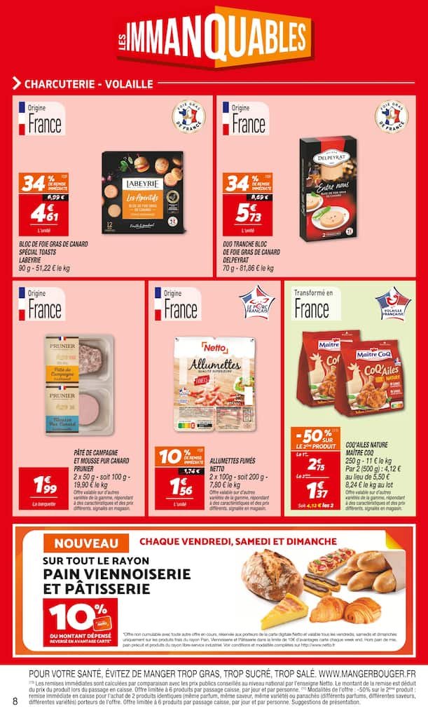 🧀Netto Prospectus | Les Immanquables 🛒 Promo Emmental & Réductions Carte