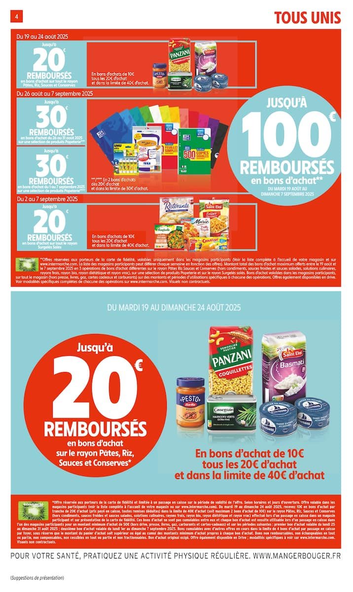 🎁 Intermarché SUPER | Jusqu’à 100€ remboursés en bons!