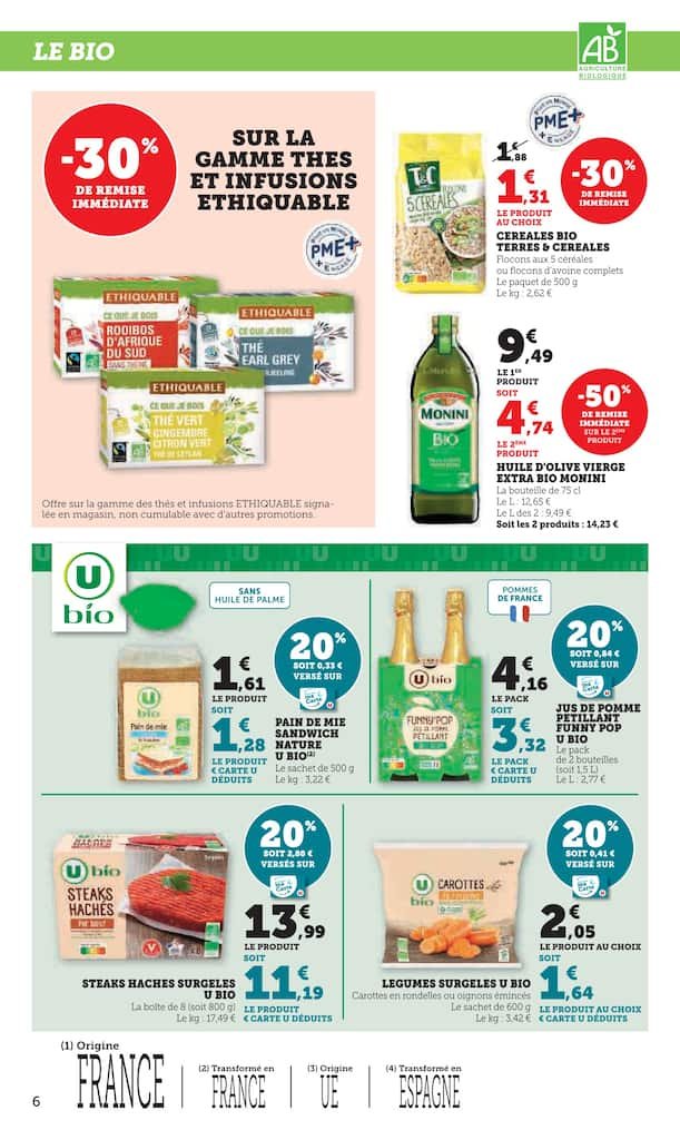 🥧U Express catalogue : offres pâtisserie & fruits – jusqu’à -68%