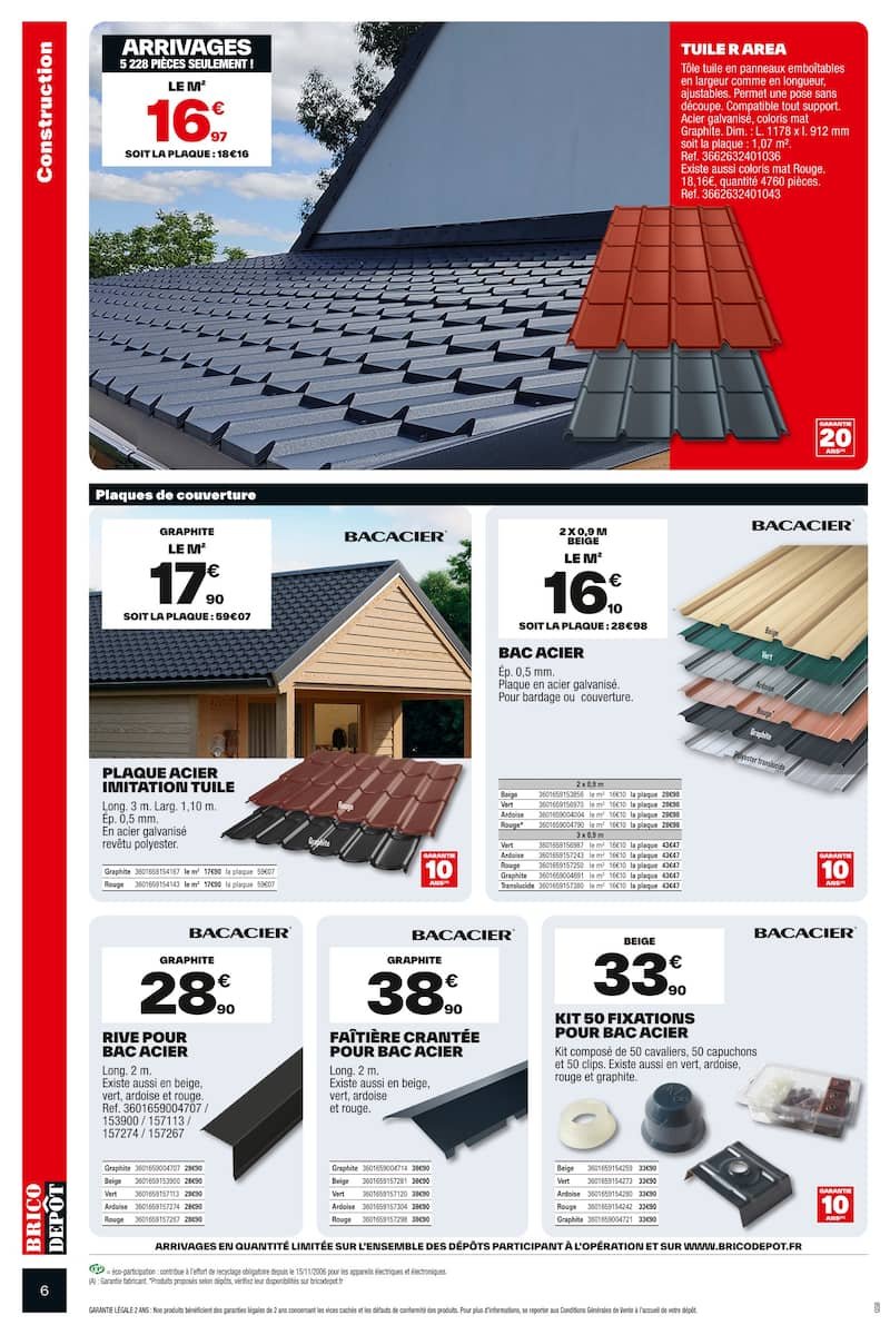 🏗️ Catalogue Brico Dépôt : PRIX DÉPÔT Spécial Chantier Extérieur ! 🌳