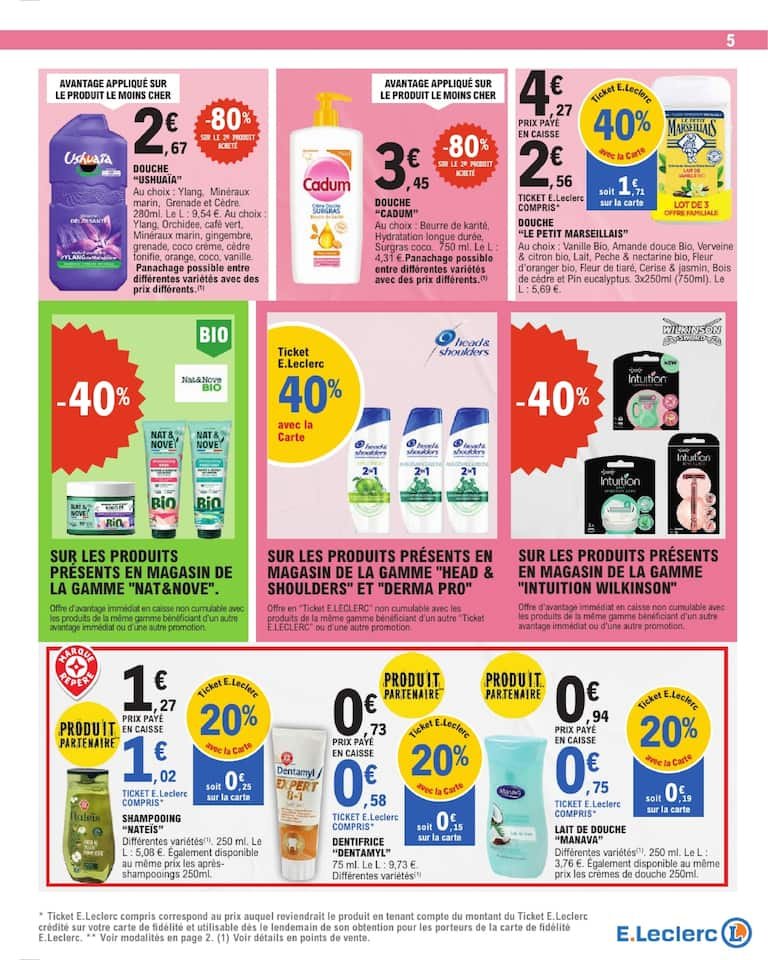 🧼Catalogue E.Leclerc : -80% sur Finish + promos jeu 2,5M€