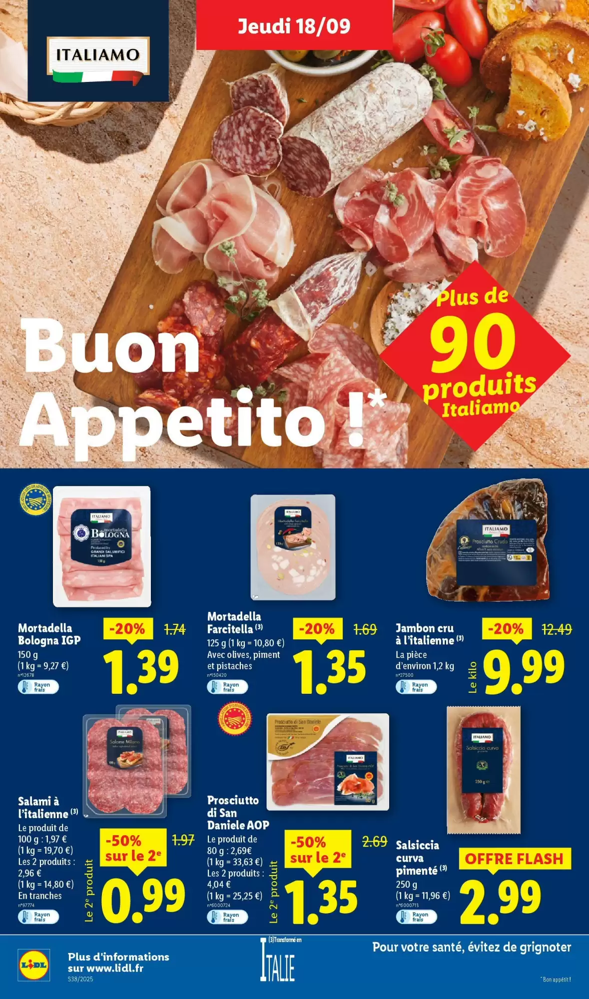 🛍️ Lidl Catalogue du 18 au 24/09 – Offres à ne pas manquer