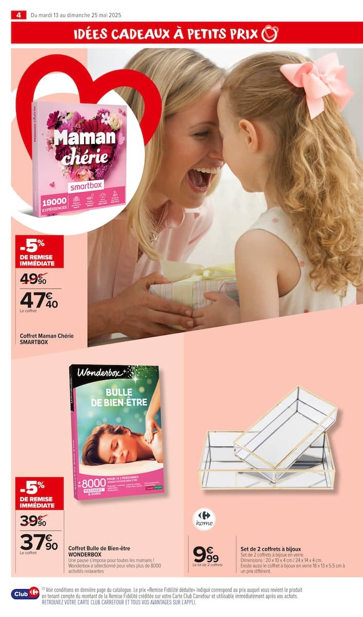 🎁Carrefour Market Catalogues : 🌸Spécial Fête des Mères : Gâtez votre maman avec Carrefour Market ! 💖🥂