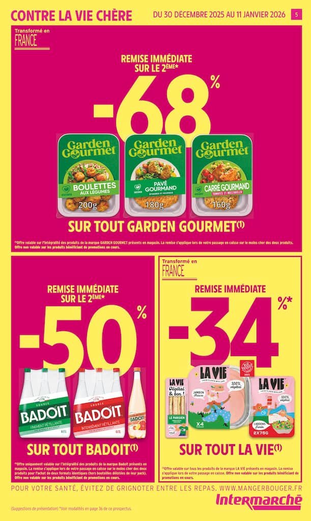 📅 Intermarché Catalogue du 30/12 au 11/01 – Bons Plans