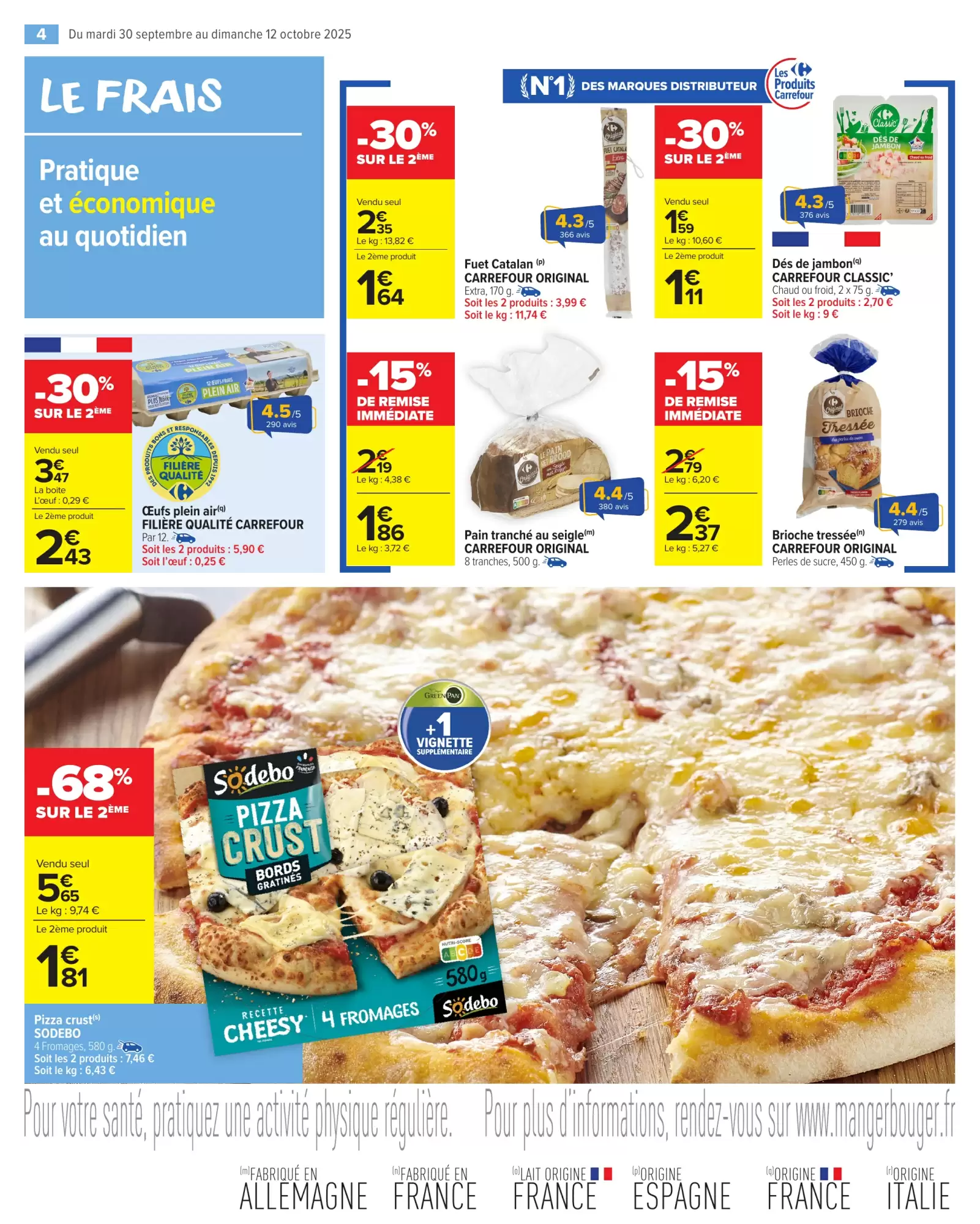 🔥Carrefour Market-50% Club Sodebo dès 15€ d’achat 🛍️