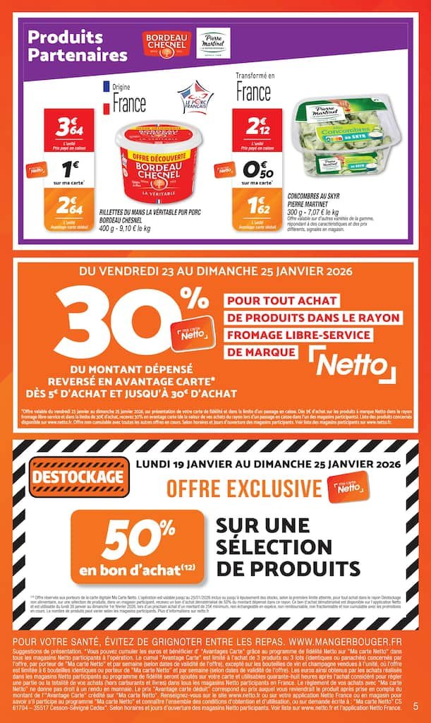 🥣Netto Prospectus: promos yaourts + 6€ dès 40€ d’achat