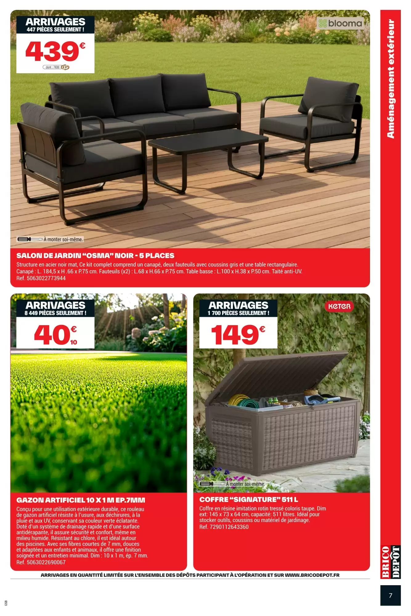 🧱Brico Dépôt – Offres Spécial Extérieur à Prix Dépôt