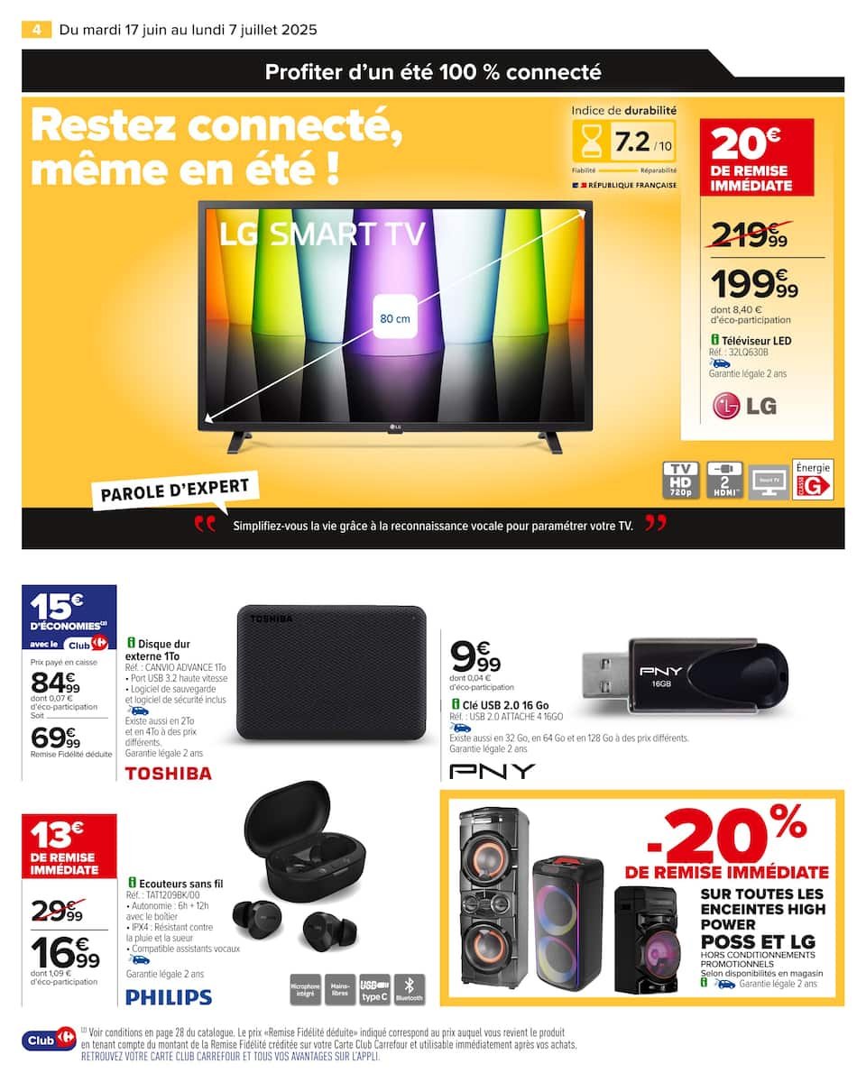 Carrefour – Catalogue High Tech 🌐🔥 :  📱 Passez l’été connectés à vos envies avec Carrefour ! ☀️
