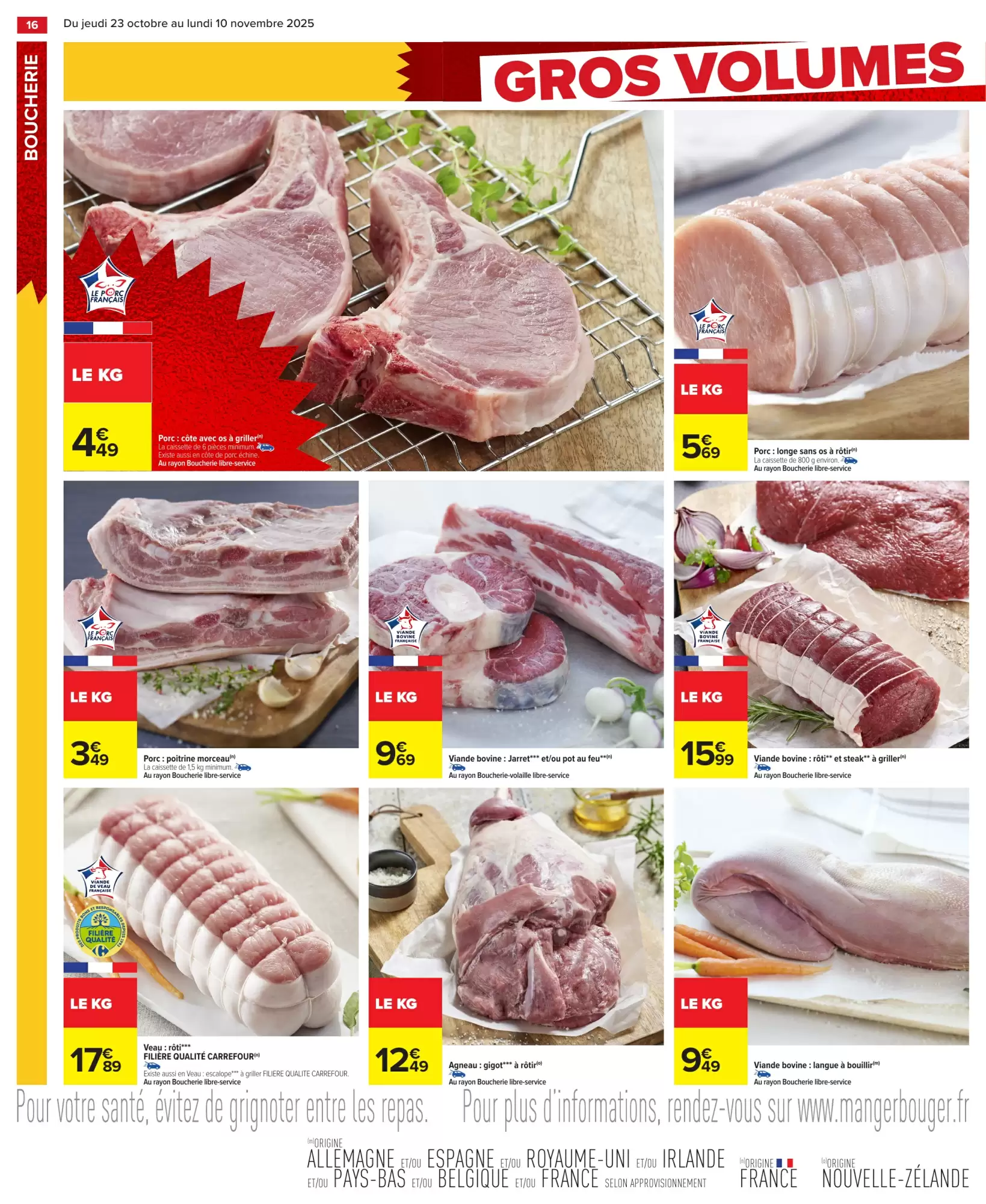 🥦Carrefour Catalogue – Gros Volumes = Petits Prix 💶 Offres Immanquables