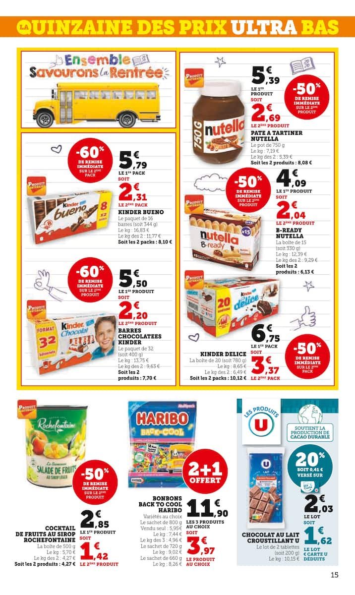 🛒 U Express Prospectus | Quinzaine des Prix – Jusqu’à -60%
