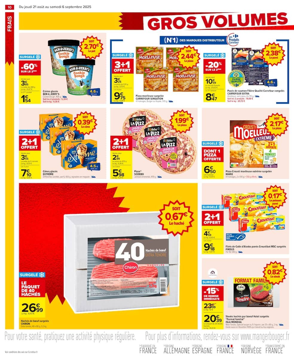 🛒 Carrefour GROS VOLUMES = PETITS PRIX | -10% immédiat!
