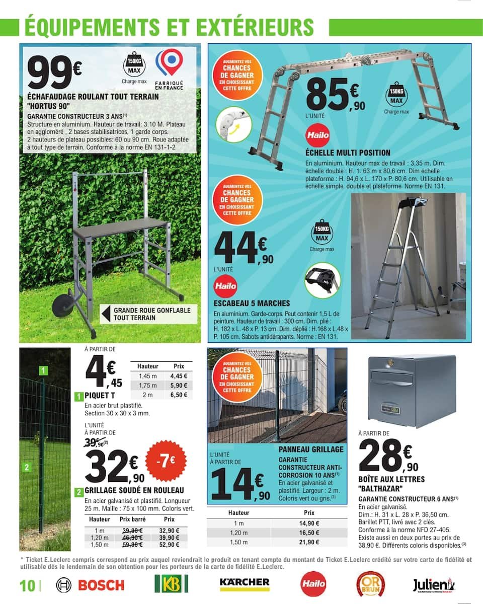 E.Leclerc Brico Catalogues du 22.04 au 03.05 - Créez Votre Ambiance à Petit Prix! 🛠️🌿