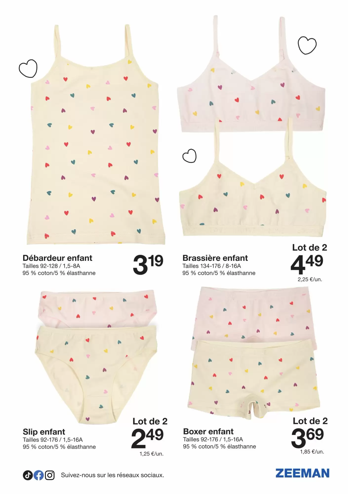 🧥ZEEMAN Catalogue : Collection enfants à cœurs – du 17 au 30 janv.