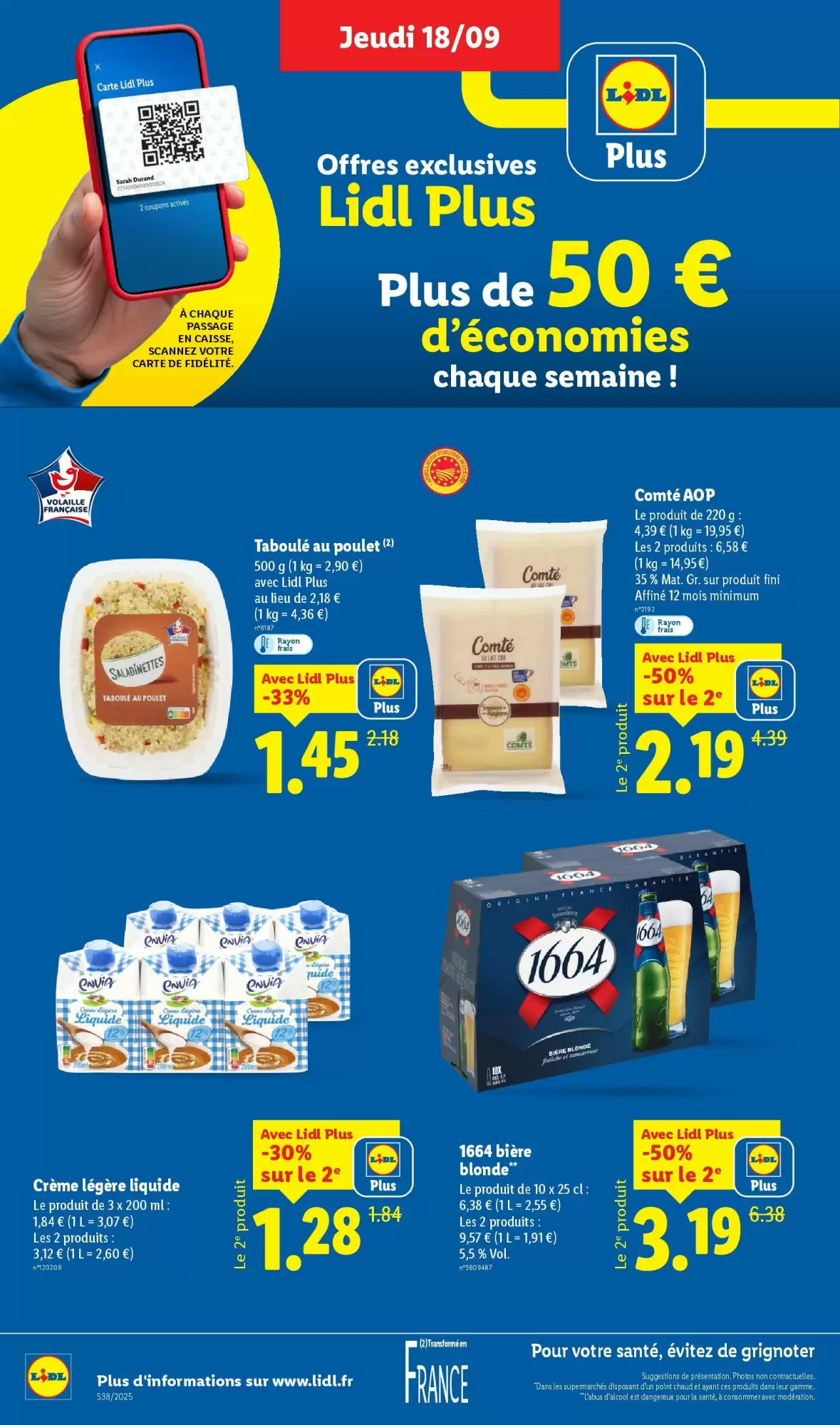🛍️ Lidl Catalogue du 18 au 24/09 – Offres à ne pas manquer