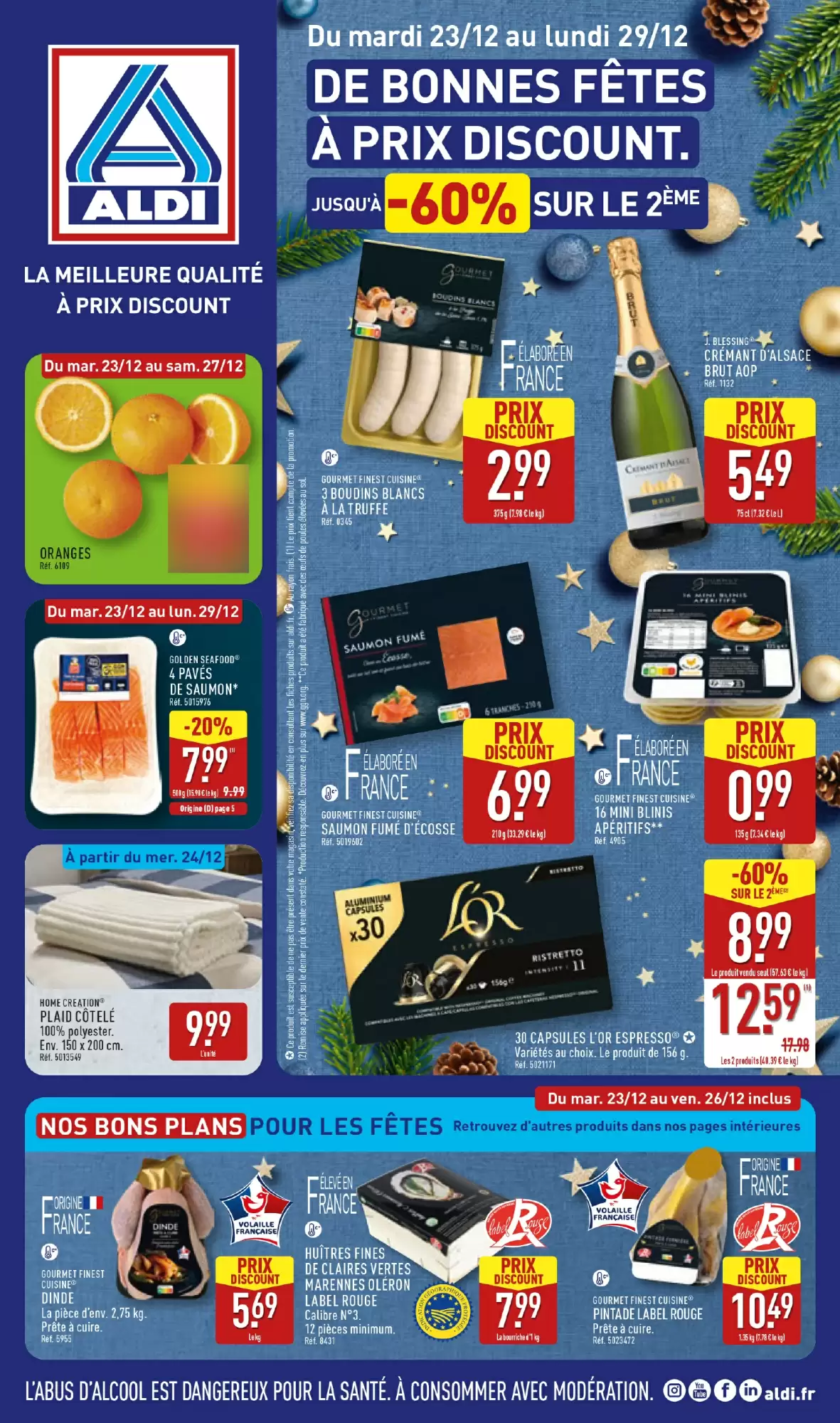 🎉 ALDI : Catalogue Fêtes — promos & prix discount ‑60%