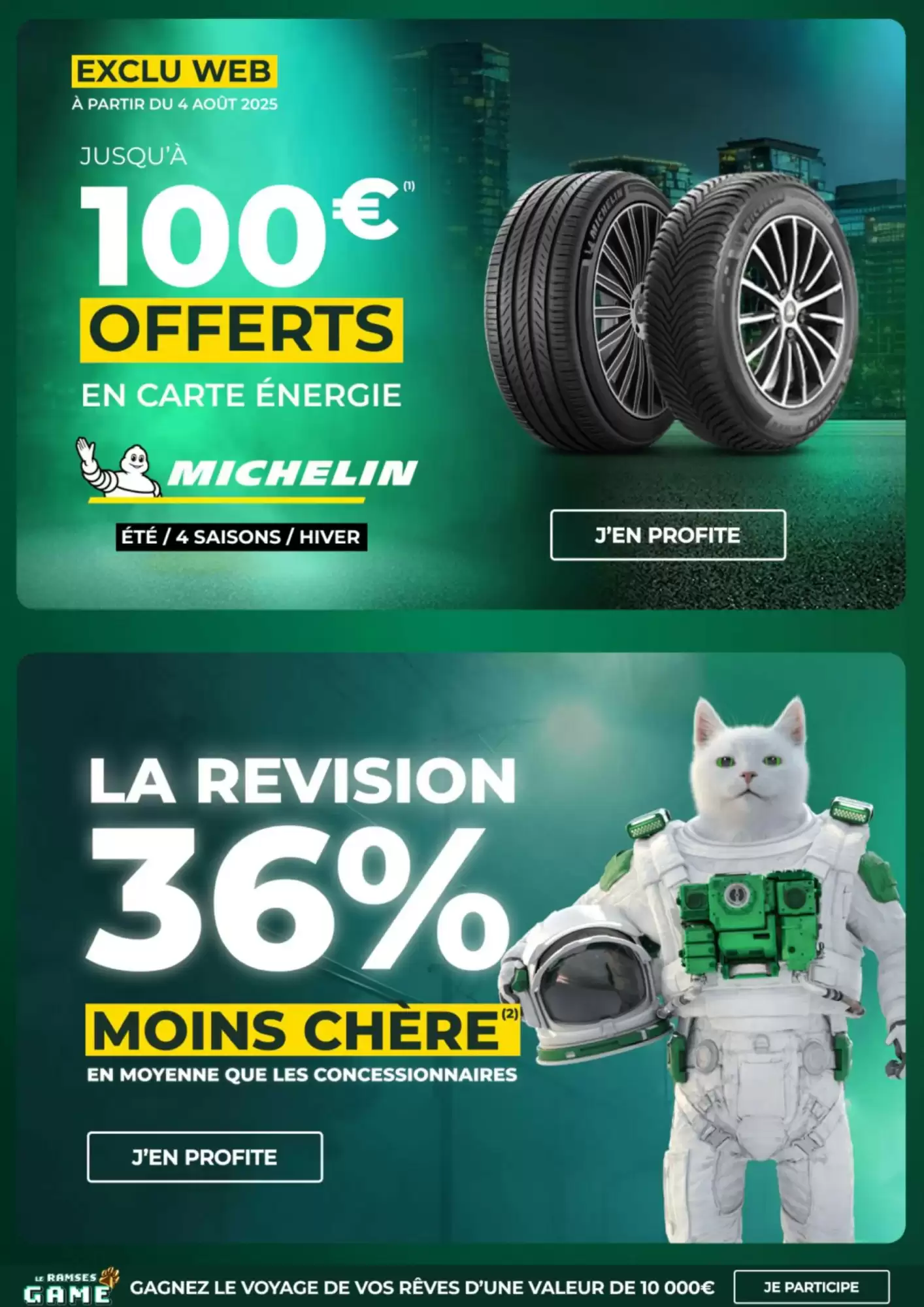 🛞 Promo Feu Vert 🔥 -30% sur le 2ᵉ pneu!