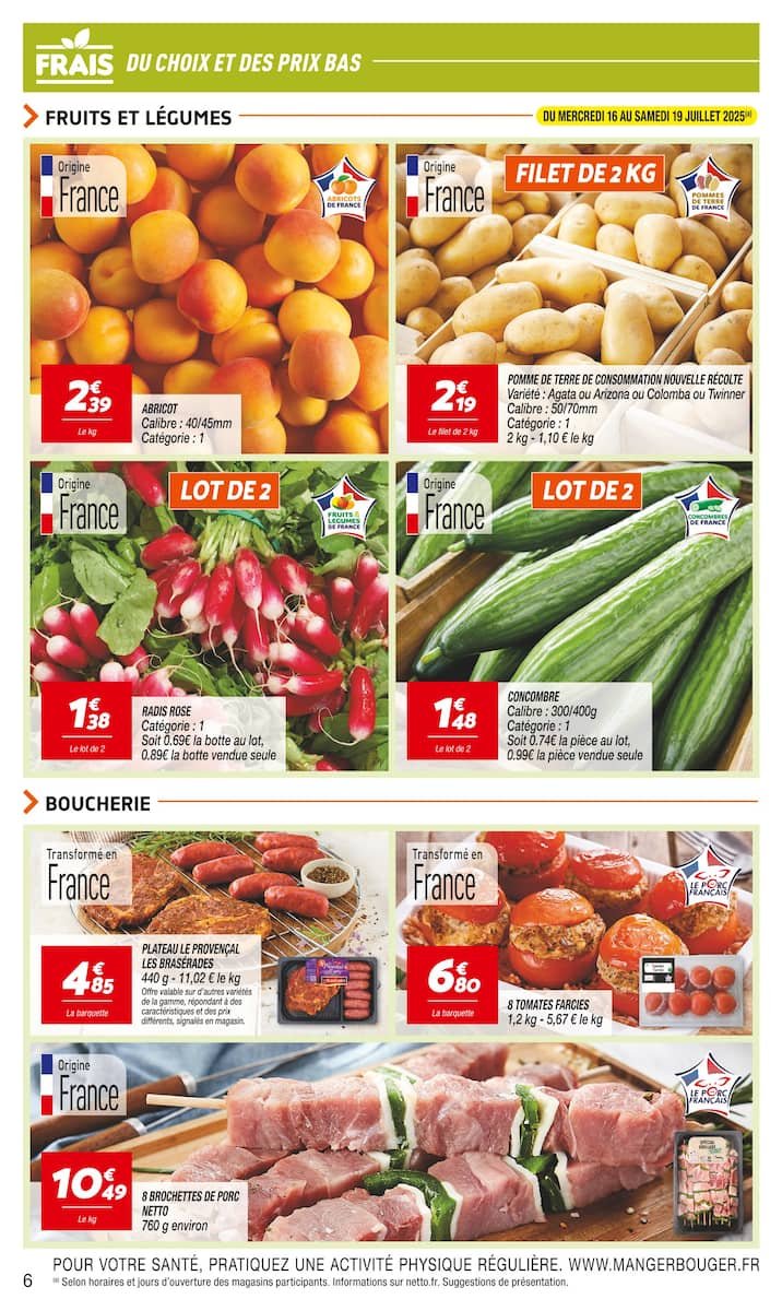 Netto 📅 Rendez-vous PRIXBAS 💸 | Offres chocs à saisir !