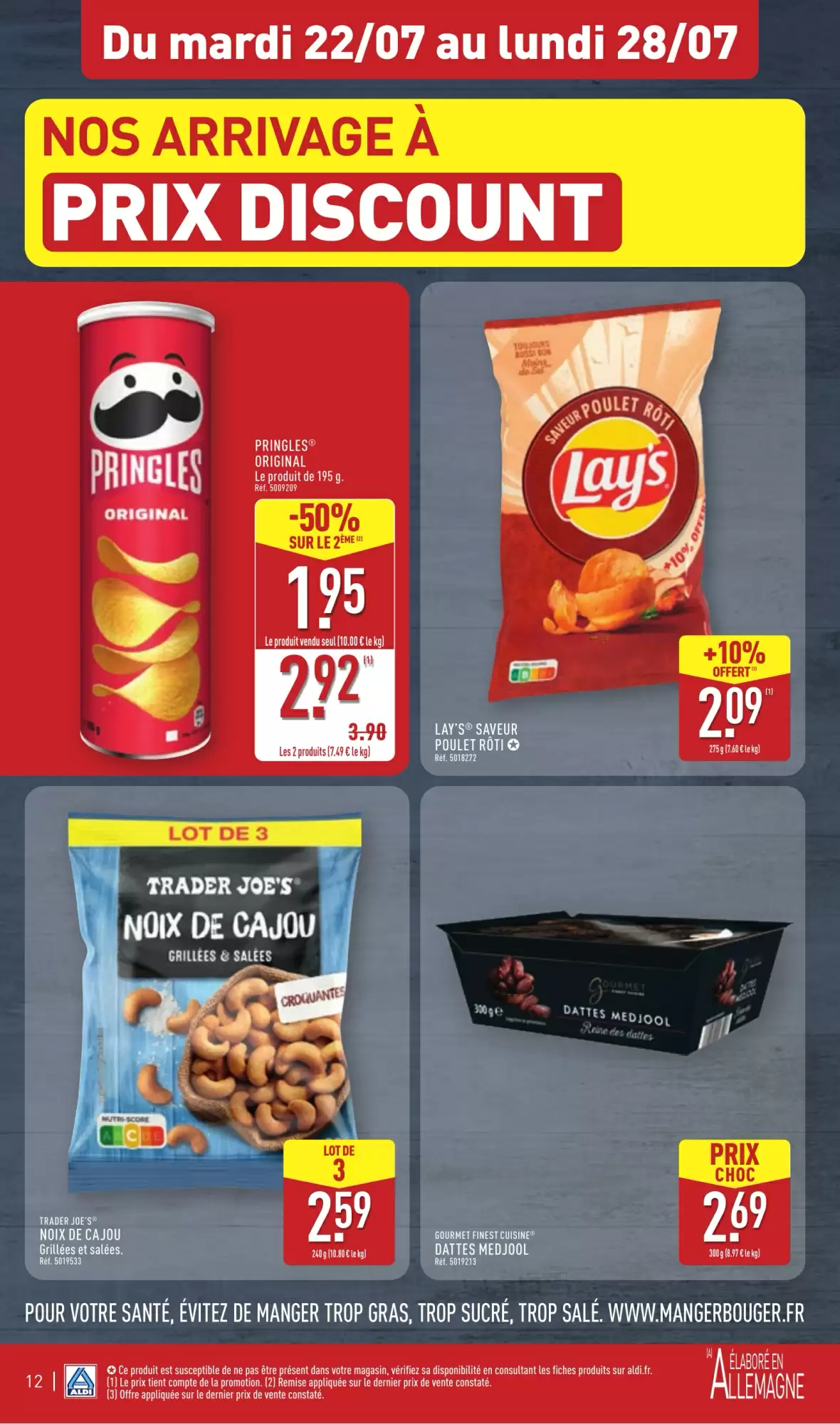 Aldi 🌞 Apéros d’été -50% 🍷 | Du 22 au 28 juillet
