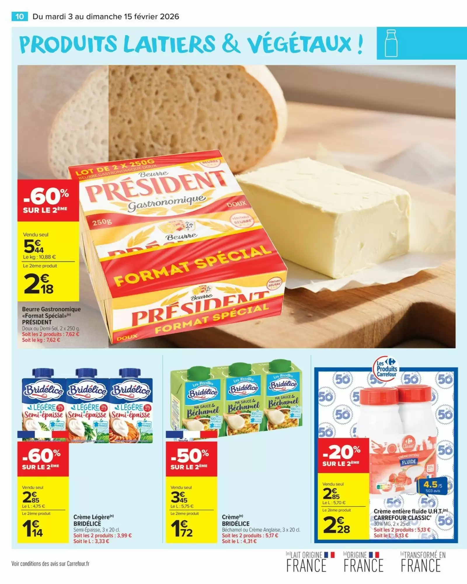 🥣Carrefour Market : -60% Skyr, -30% saumon, + bons