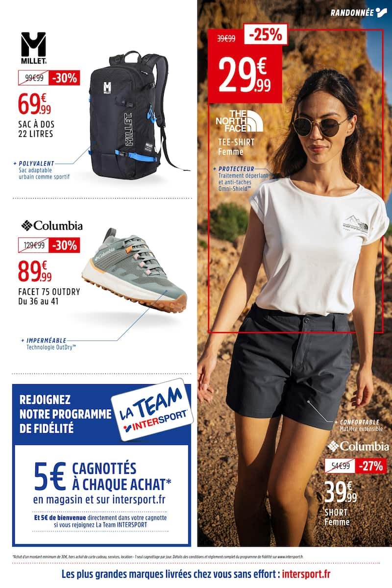 ⛰️Prospectus Intersport – Randonnez l’esprit léger !✨