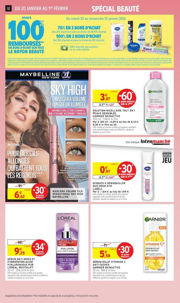 🧴Intermarché Catalogue: 100% remboursé beauté – du 20 au 25 janv.
