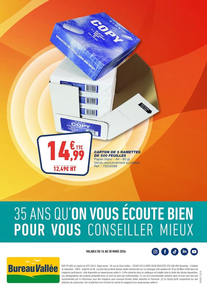 🖨️ Bureau Vallée Catalogue | Impression à Prix Bas