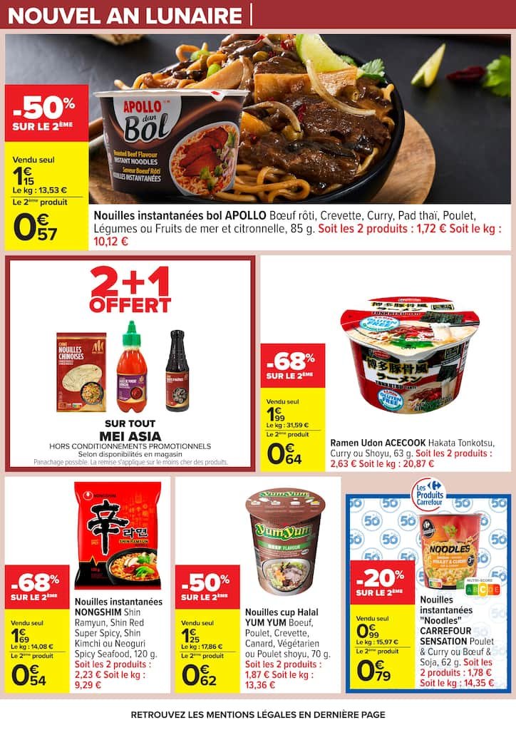 🧧Carrefour : Nouvel An Lunaire, promos alcool & bouquets