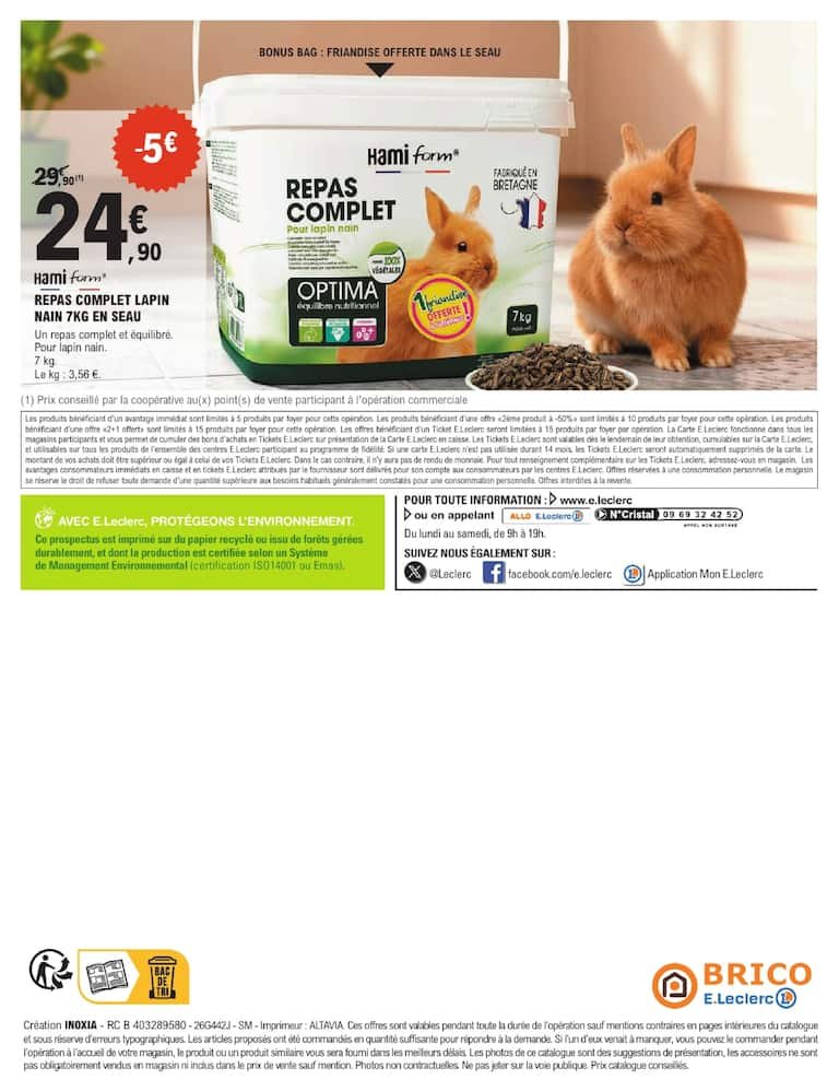 🐱E.Leclerc Brico : croquettes Purina Pro Plan en forte promo