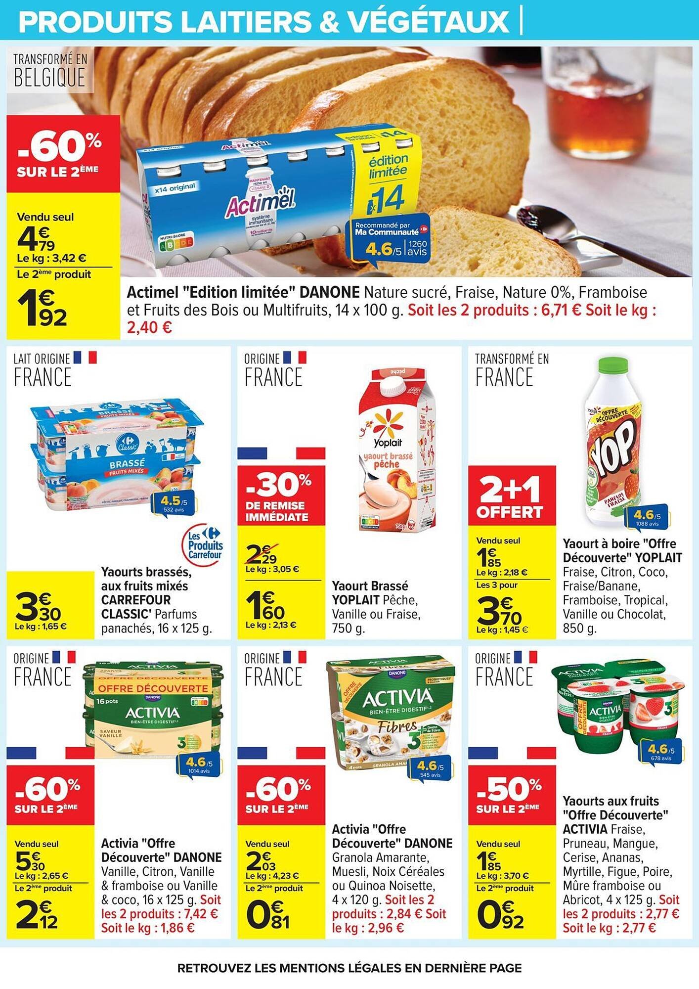 🥛 Carrefour Catalogue – Laitier & Végétal en Promo
