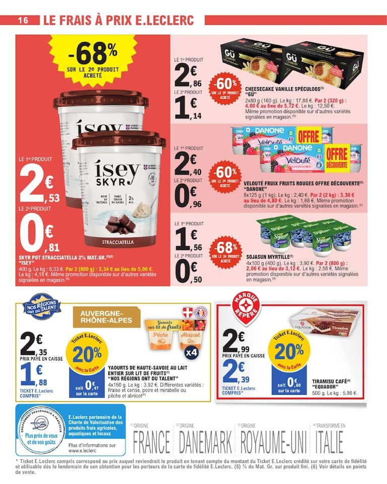 🍫E.Leclerc : bons plans cuisine – farine & pâte à tartiner