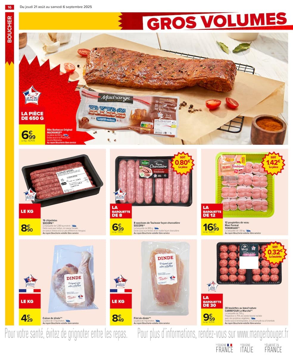 🛒 Carrefour GROS VOLUMES = PETITS PRIX | -10% immédiat!