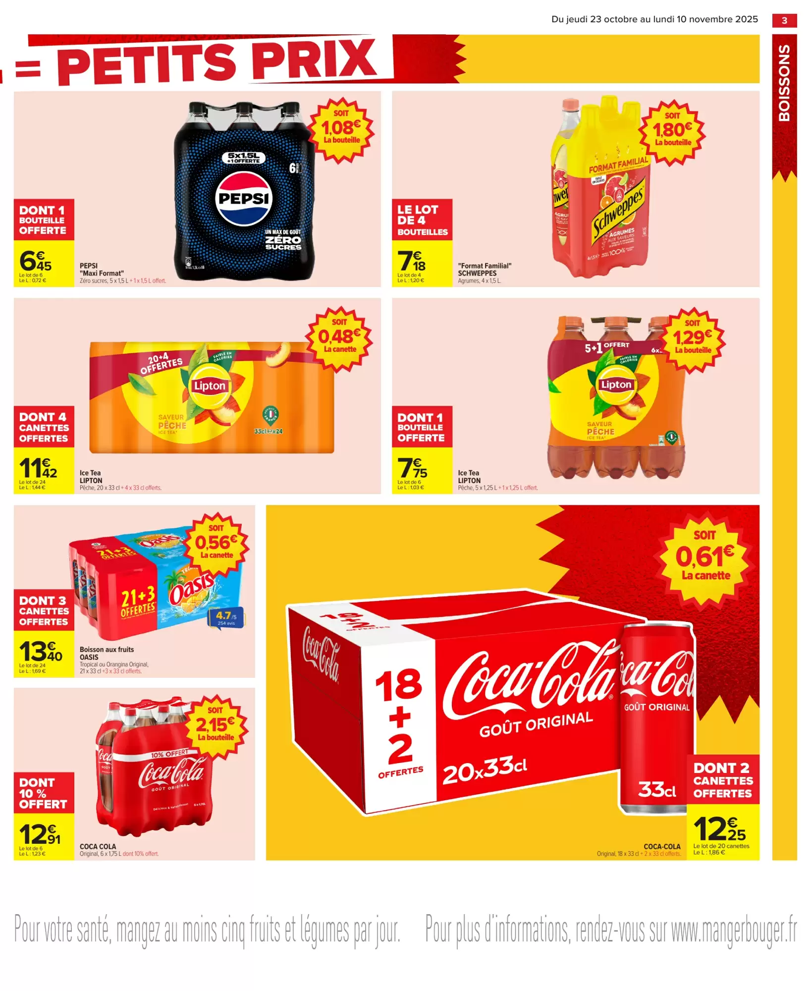 🥦Carrefour Catalogue – Gros Volumes = Petits Prix 💶 Offres Immanquables